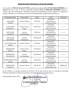 Acciones de Saneamiento Físico Legal